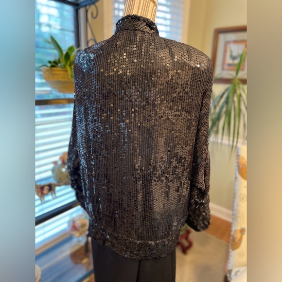 BLACK BOMBER JACKET - Picture 5 of 9